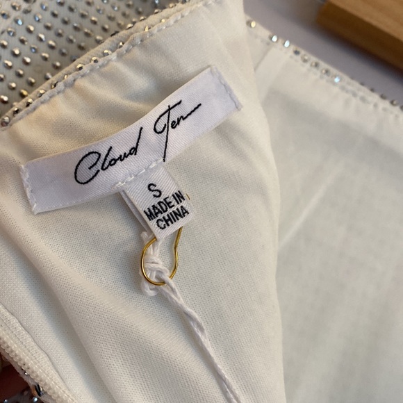 (A2) Cloud Ten Bling Bridal Babe Sequin Mini Skirt, Size Small, NWT - Picture 8 of 9